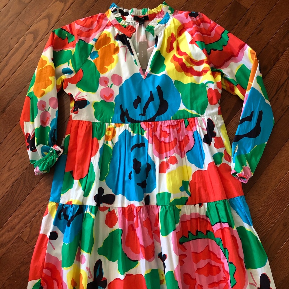 J Crew floral dress